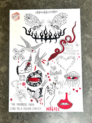 *ORIGINAL* unframed A3 flash sheet ‘the sonorous of truth’