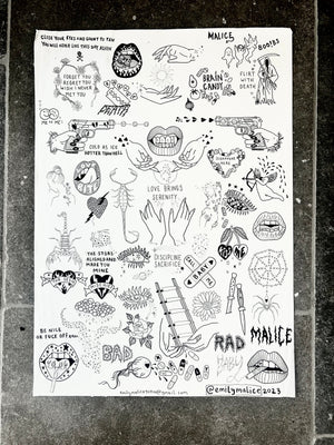 *ORIGINAL* unframed ‘Disappear here’ A2 flash sheet