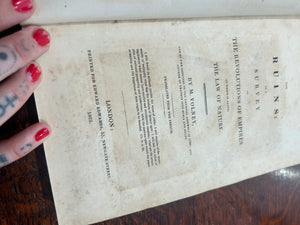 *printed in 1822* Ruins: or a survey of the revolutions of empires