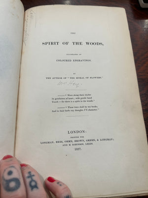 *printed in 1837* The spirit of the Woods