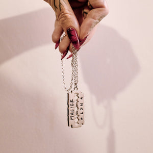 Louis Vuitton Razor Blade Pendant Necklace